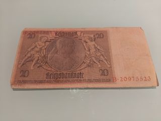 Billete 20 marcos Alemania 1929
