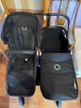 Bugaboo gemelar - carrito doble - con los cuquitos