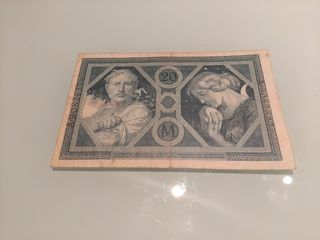 Billete 20 marcos Alemania 1915