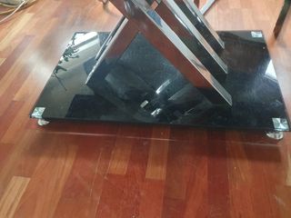 Mesa cristal MerkaMueble negra