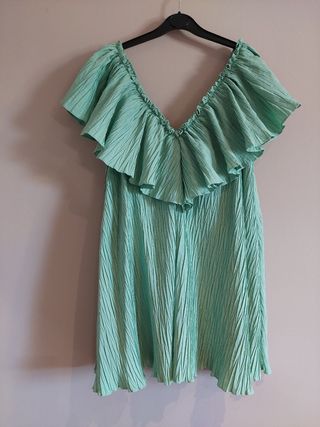 Vestido Zara verde - Talla M