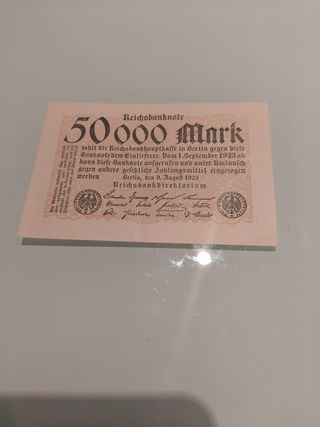 Billete 50000 Marcos Alemanes (1923)