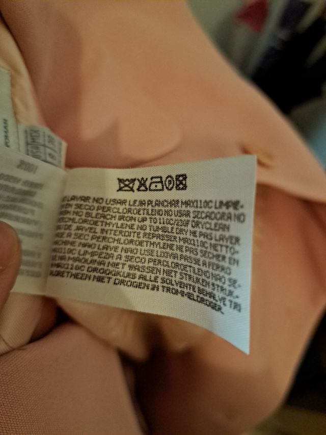 Chaqueta rosa mujer talla L (40)