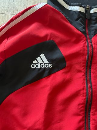 Adidas Y2K Shell Vintage Track Jacket – Red Black 