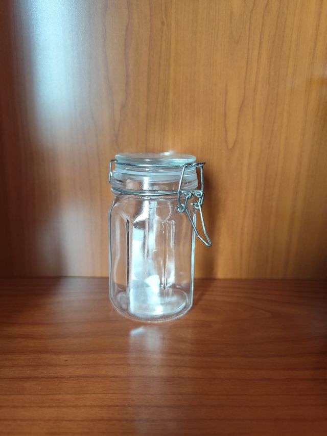 8 Tarros Cristal Vivalto herméticos