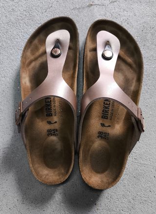 Birkenstock Gizeh - Sandalias Rosas-Doradas