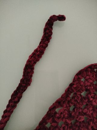 Bandana tejida a mano - Rojo