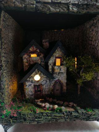 Diorama Pueblo Encantado con Luz