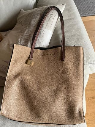Bolso Marc Jacobs beige de piel 