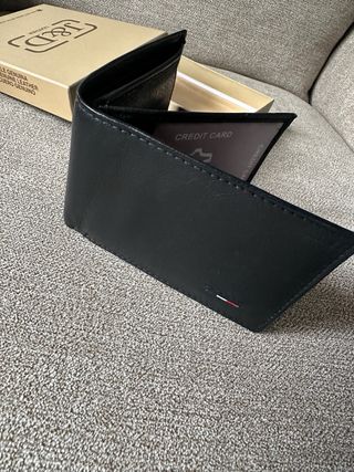 Cartera J&D Leather negra - NUEVA