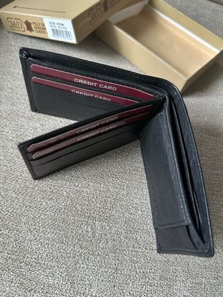 Cartera J&D Leather negra - NUEVA