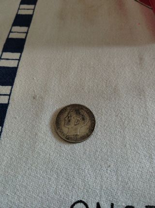Moneda Alfonso XIII 1896 con estrella