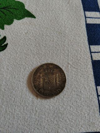 Moneda Alfonso XIII 1896 con estrella