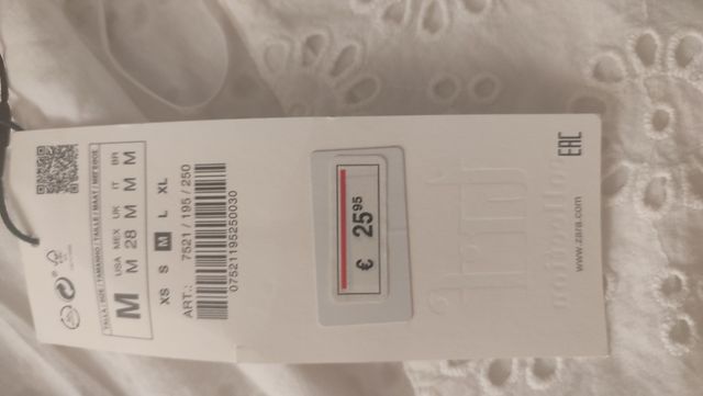 Blusa blanca M - Nueva