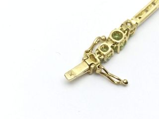 pulsera oro 18k con piedra con circonita