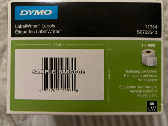 Etichette Dymo LabelWriter LW 11354 S0722540 nuova