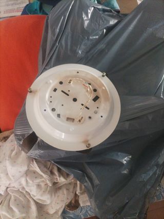 2 Lámparas de techo - Cristal y metal