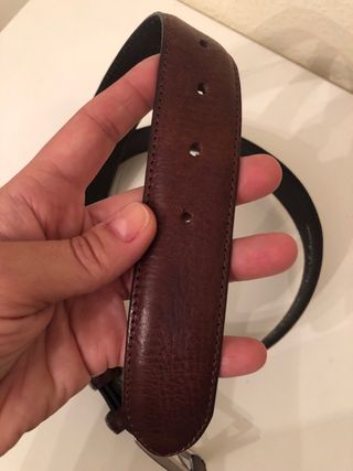 TONY VARTRANO - Cinturón cuero marrón 90/105