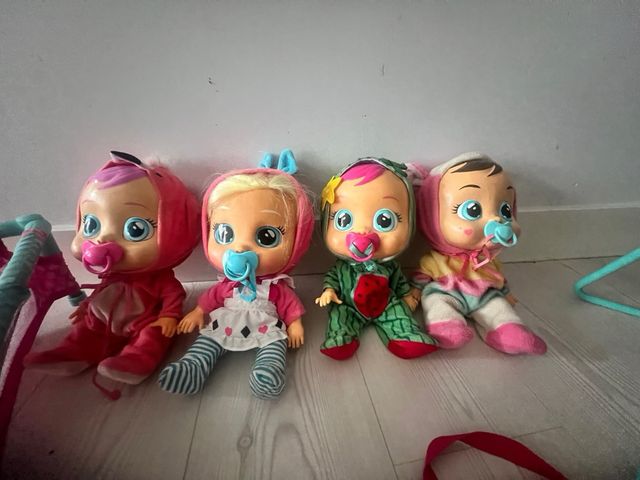 Bebés Llorones Pack x4 + Accesorios