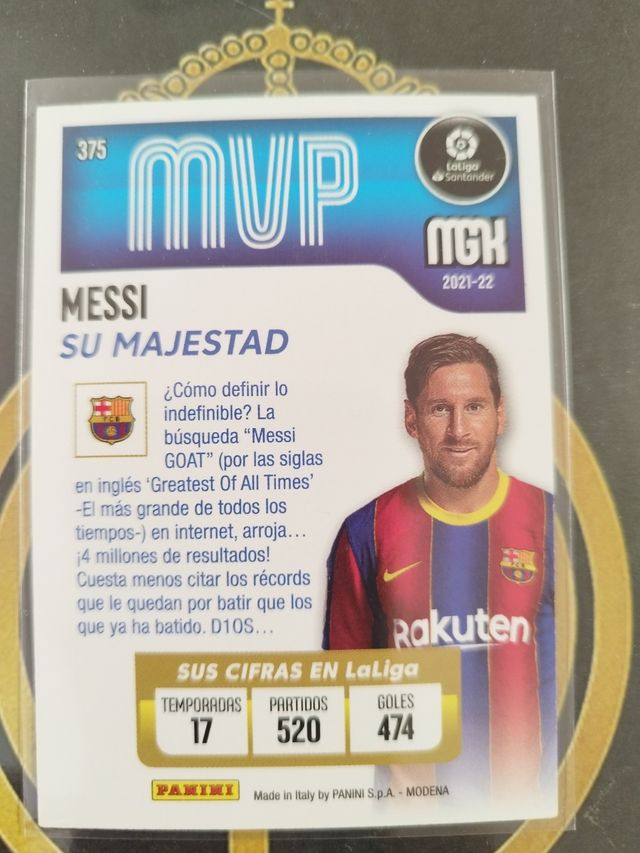 Cromo Messi MVP megacracks 21-22