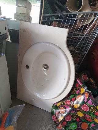 Lavabo porcelana blanco