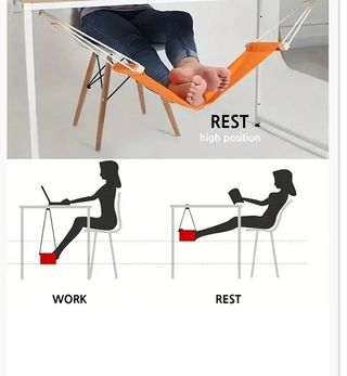 Hamaca roja para pies - Descanso