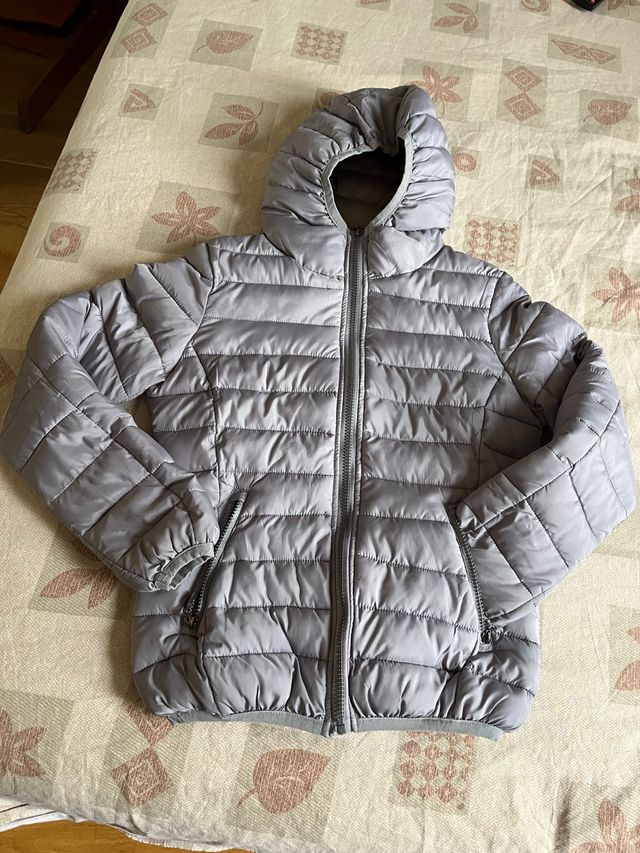 Piumino grigio unisex taglia S