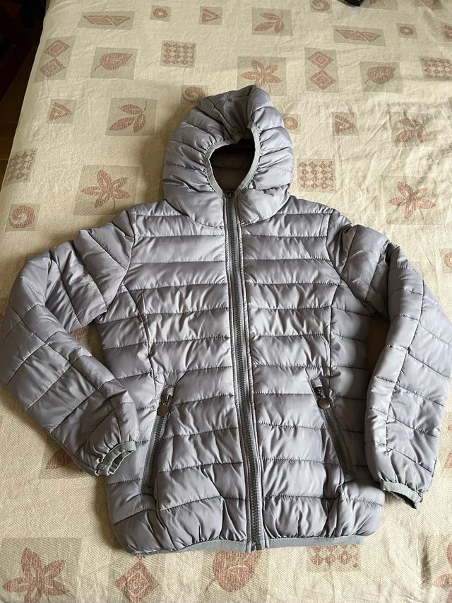Piumino grigio unisex taglia S