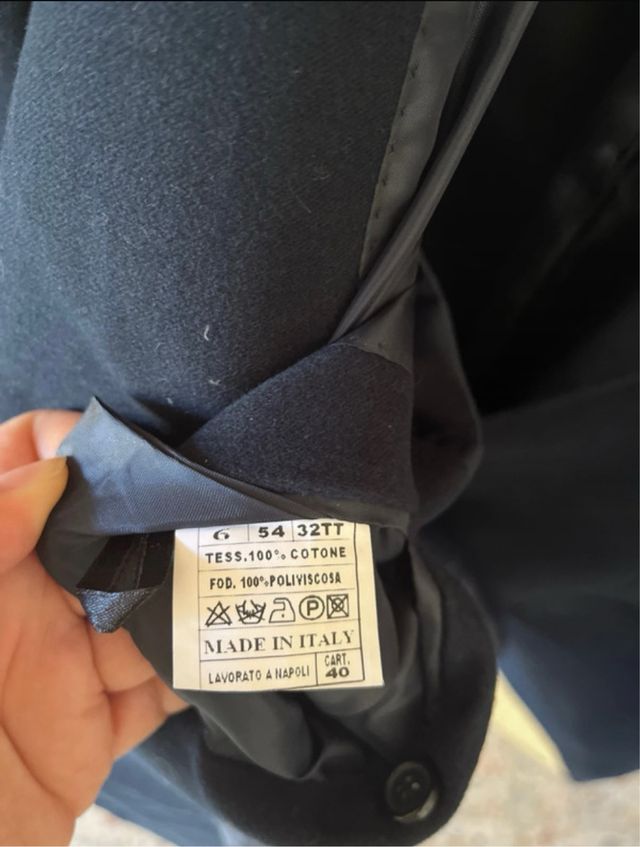 Giacca Uomo Blu - Velluto Vintage