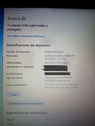 Portátil Lenovo 