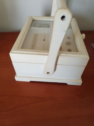 Costurero madera blanco vintage