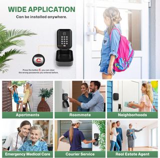 Caja fuerte para llaves - Negra