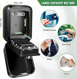 Caja fuerte para llaves - Negra