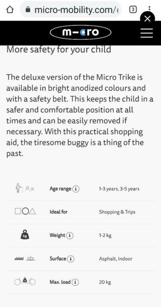 Triciclo Micro Trike - Plegable