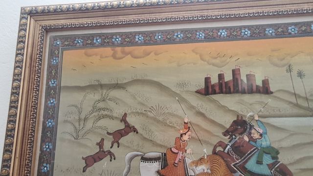 Pintura estilo Mughal - 2 piezas