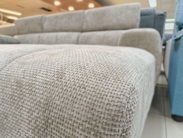 Sofá chaise longue gris - NUEVO