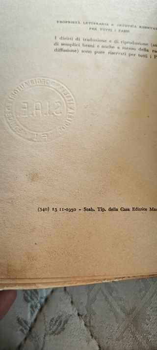 Libro "Va' pensiero" V elementare, vintage, 1950