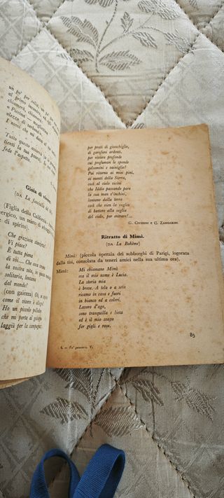 Libro "Va' pensiero" V elementare, vintage, 1950