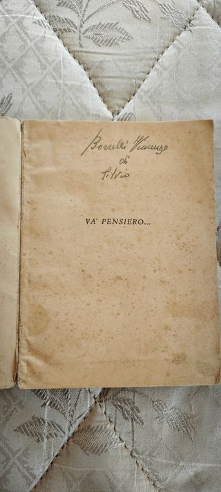Libro "Va' pensiero" V elementare, vintage, 1950