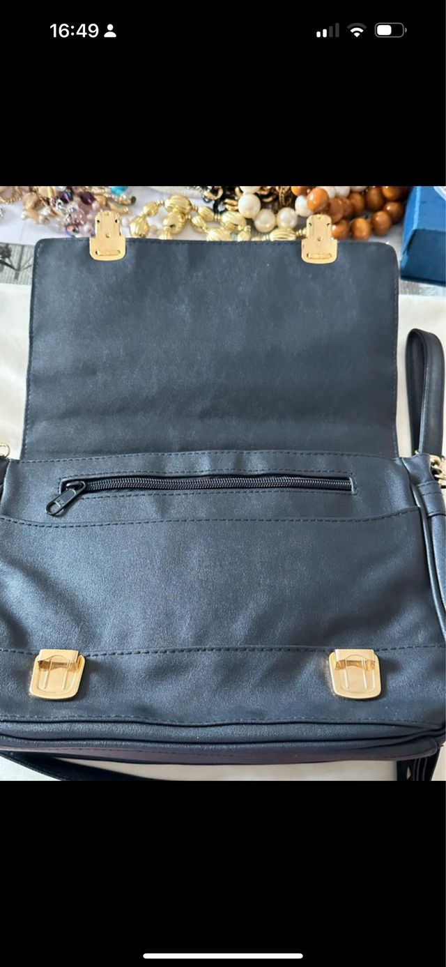 Borsa San Marino vintage blu