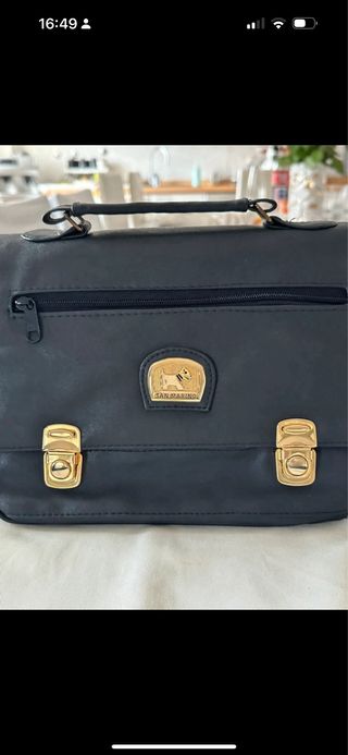 Borsa San Marino vintage blu