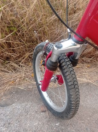 Bicicleta roja niño