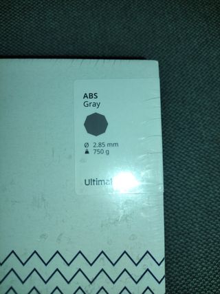 Filamento Ultimaker ABS Grigio 2,85mm