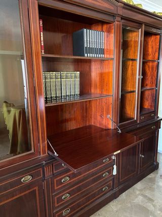 Mueble salón clásico madera maciza