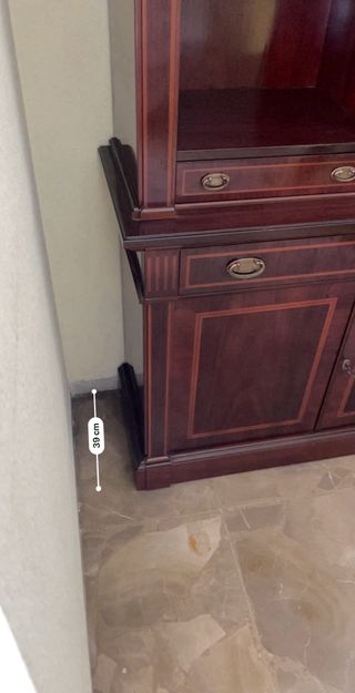 Mueble salón clásico madera maciza