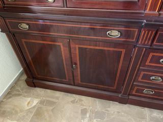 Mueble salón clásico madera maciza