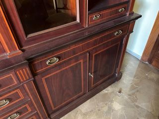 Mueble salón clásico madera maciza