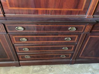 Mueble salón clásico madera maciza