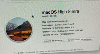 Mac mini (2012) i5 2,5 GHz