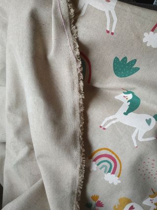 Tela estampada unicornios arcoiris